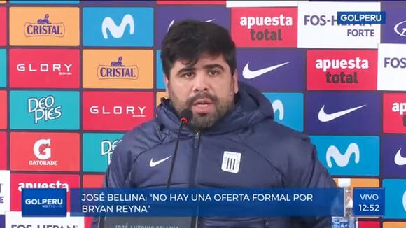 José Bellina habla sobre interes de Bryan Reyna en le extranjero (Video: @golperu)