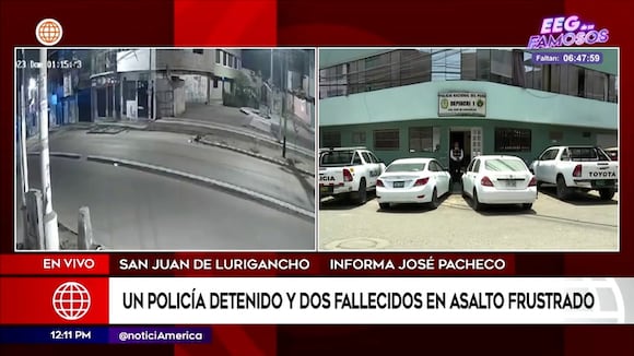 Policía queda detenido tras abatir a dos delincuentes