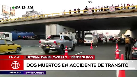Accidente vehicular en Surco
