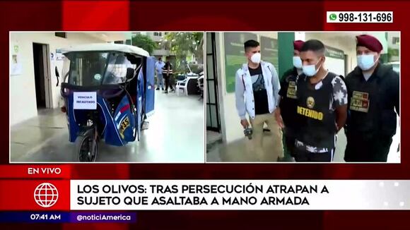 Los Olivos: Policía detuvo a delincuentes tras persecución en auto y balacera | FOTOS y VIDEO