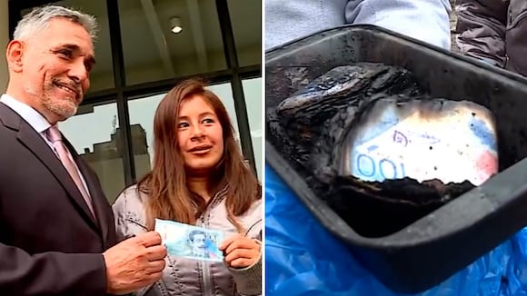 Banco Central de Reserva ayuda a mujer que perdió sus ahorros en incendio