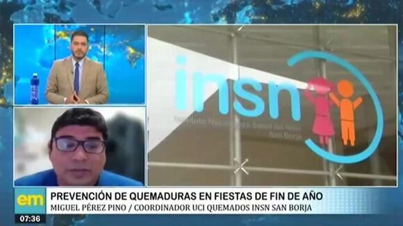 INSN: al menos 50 niños ingresaron a UCI Quemados por pirotécnicos