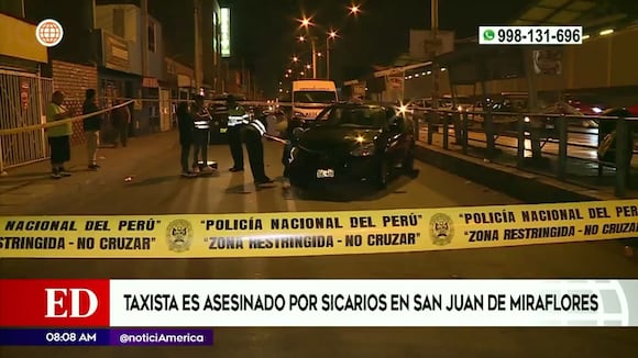 SJM: Taxista fue baleado por sicarios que cobrarían cupos