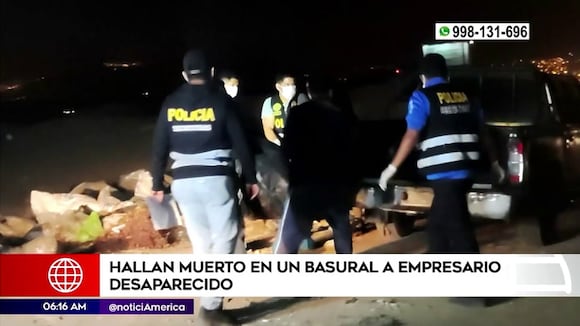 Ancón: asesinan a empresario y lo arrojan a basural