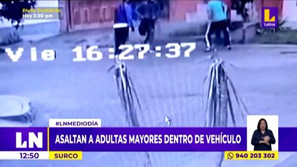 Surco: Asalto a dos adultas mayores