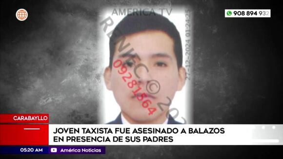 Taxista asesinado en Carabayllo