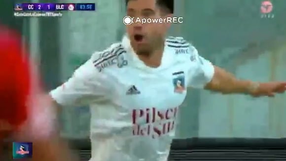 Colo Colo 2-1 La Calera: gol de César Fuentes. (Video: TNT Sports)