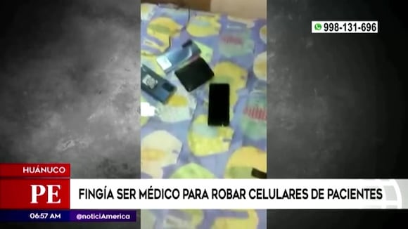Hombre fingía ser médico para robar celulares