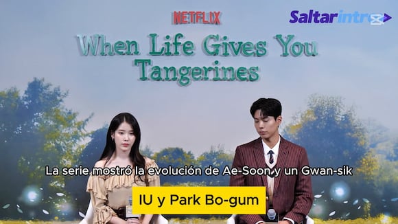Entrevista con IU y Park Bo-gum de "Si la vida te da mandarinas..." de Netflix
