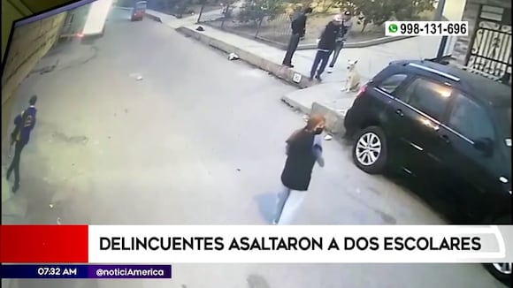 San Juan de Lurigancho: robo a escolares