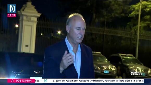 Declaraciones del canciller sobre Dina Boluarte