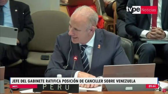 Declaraciones de Gustavo Adrianzén, presidente de consejo de ministros