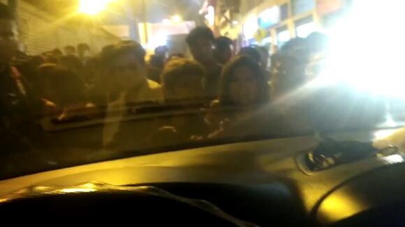 Bad Bunny durante su visita al Perú en 2017