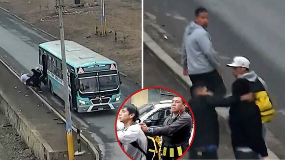 Villa el Salvador: asaltan al paso buses de transporte público