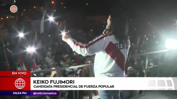 Cercado de Lima: Keiko Fujimori se presenta en marcha nacional