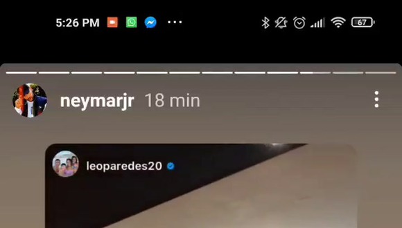 Sufrimiento de Neymar tras gol de Palmeiras (Instagram)