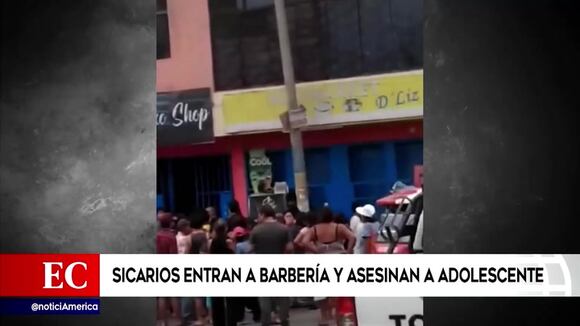 Sicarios entran a barbería y asesinan a adolescente