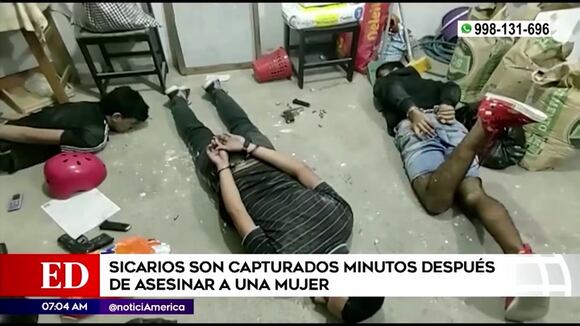 Sicarios son capturados tras asesinar a mujer