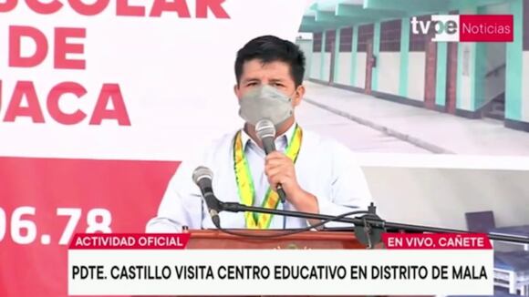 Pedro Castillo en actividad oficial