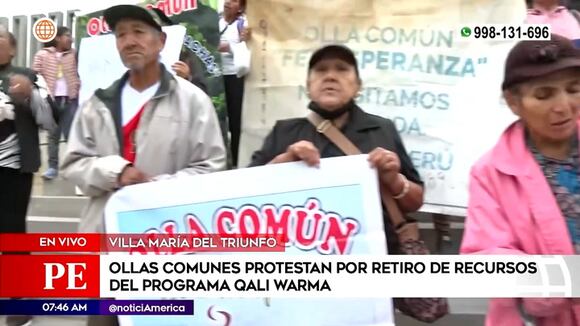 Ollas comunes protestan por retiro de recursos