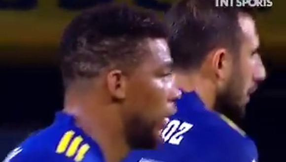 Boca Juniors vs. Talleres: la fuerte discusión entre Izquierdoz y Fabra. Fuente: TNT Sports