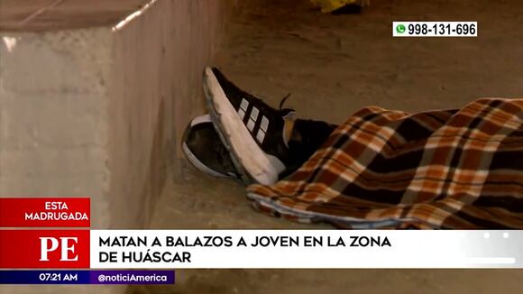 Matan a balazos a joven en la zona de Huáscar