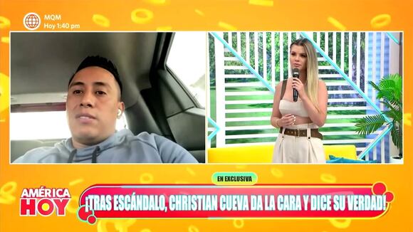 Christian Cueva se pronuncia en 'América hoy'
