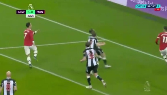 El blooper de Cristiano Ronaldo en el Manchester vs. Newcastle | Video: Sport.