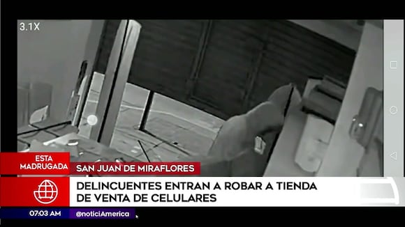 San Juan de Miraflores: robo de maqueta de celulares