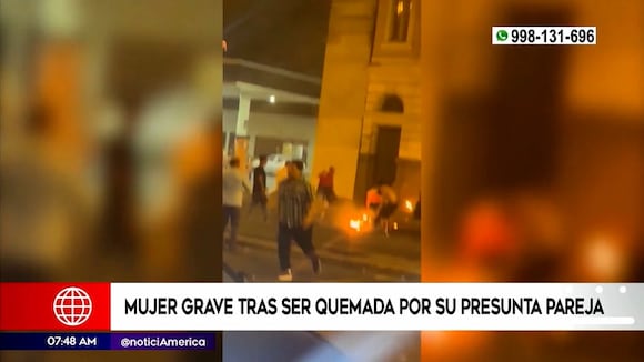 Queman viva a mujer en Cercado de Lima