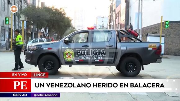 Venezolano herido en balacera