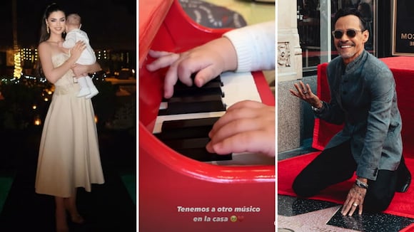 Hijo de Marc Anthony toca el piano con siete meses de nacido