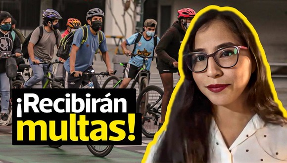 ¿Qué multas se aplicarán a ciclistas infractores del reglamento de tránsito?