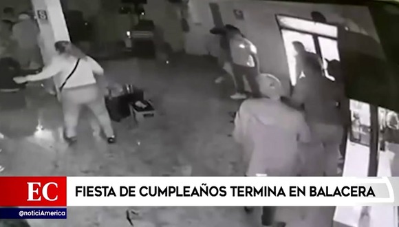 Una fiesta termina en balacera