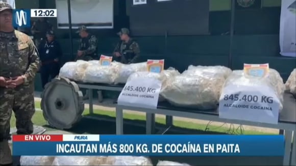Piura: agentes antidrogas incautaron más de 840 kilos de cocaína en el puerto de Paita
