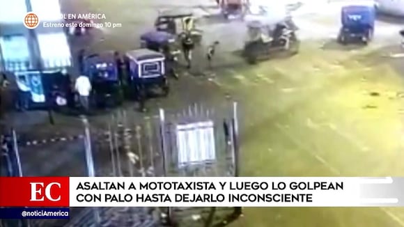 Asaltan a mototaxista y luego lo golpean con palo hasta dejarlo inconsciente