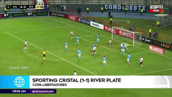 Pelea al final del partido de Cristal vs River