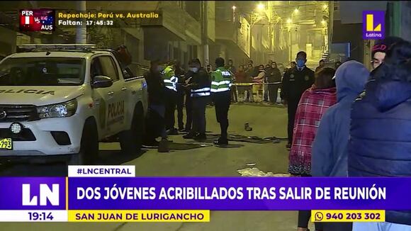 SJL: Dos jóvenes acribillados tras salir de reunión