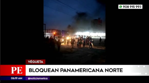 Situación del paro de transportes en Panamericana Norte