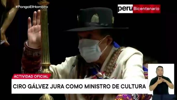 Juramentación De Ciro Gálvez