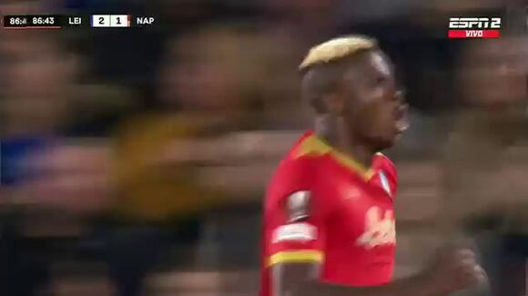 Osinhem Puso El 2-2 De Napoli Vs. Leicester