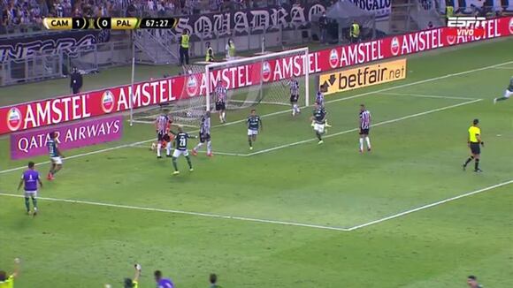 Gol Dudú Para El 1-1 En Atlético Mineiro Vs. Palmeiras