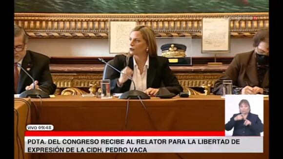 Pedro Vaca en el Congreso