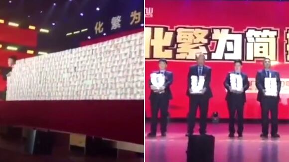 Empresa china agasaja a sus empleados