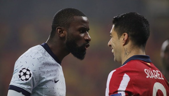 Luis Suárez tuvo un altercado con Rüdiger