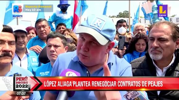 Rafael López Aliaga prometió renegociar contratos de peajes en Puente Piedra