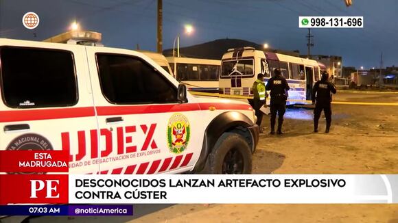 Lanzan explosivo en cúster