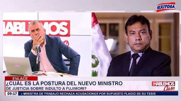 Declaraciones del nuevo ministro de Justicia, Félix Chero