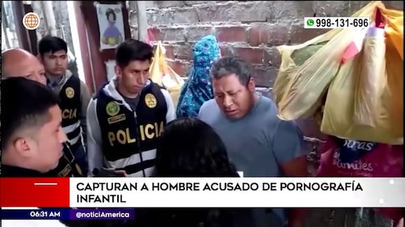 Villa María del Triunfo: Capturan a hombre acusado de pornografía infantil