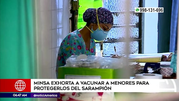 Minsa exhorta a vacunar a menores para protegerlos del sarampión